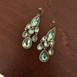 Lucky Brand blue crystal earrings